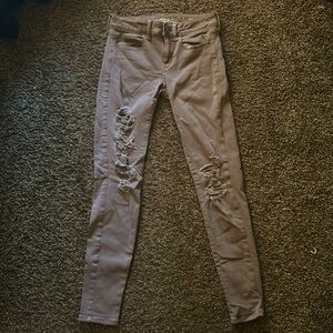 American Eagle Ripped Jeggings Super Stretch X size 2